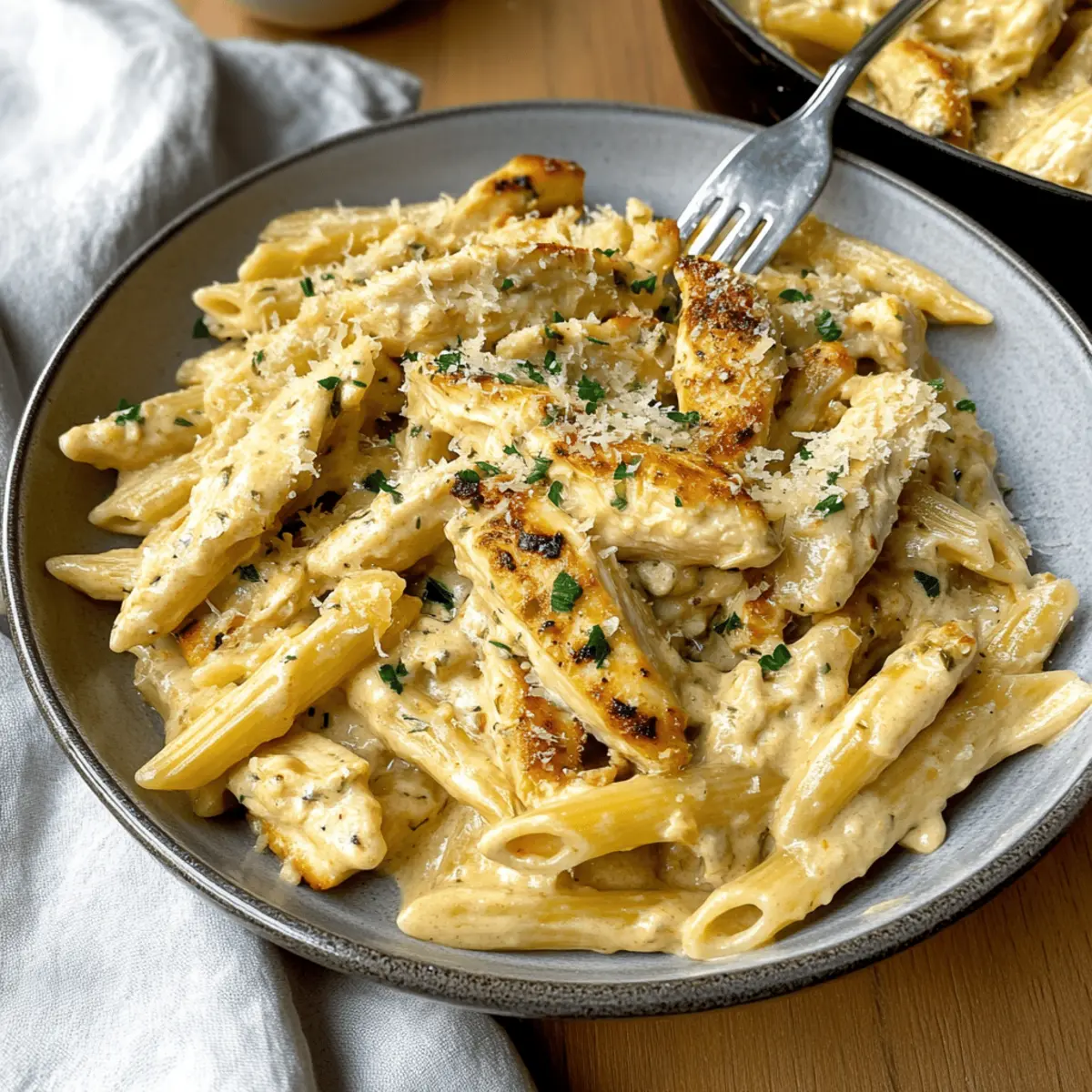 Creamy Garlic Parmesan Chicken Pasta