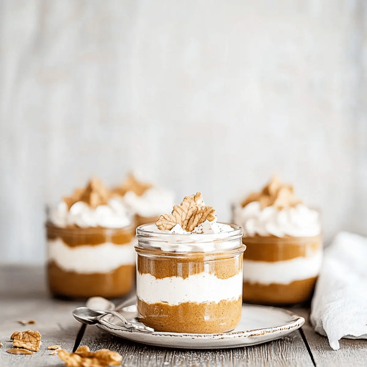 No-Bake Pumpkin Cheesecake Jars