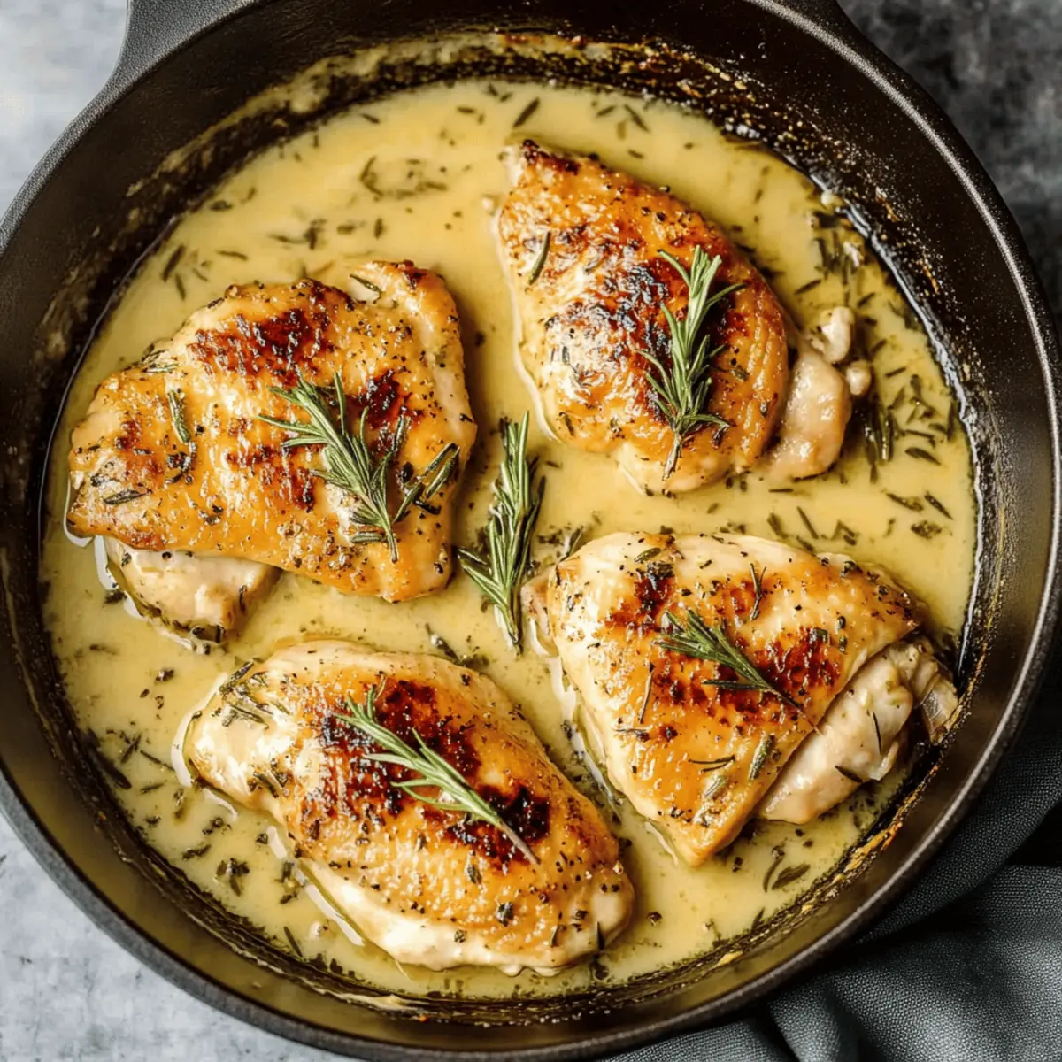 Easy DIJON Chicken in Garlic Wine Sauce