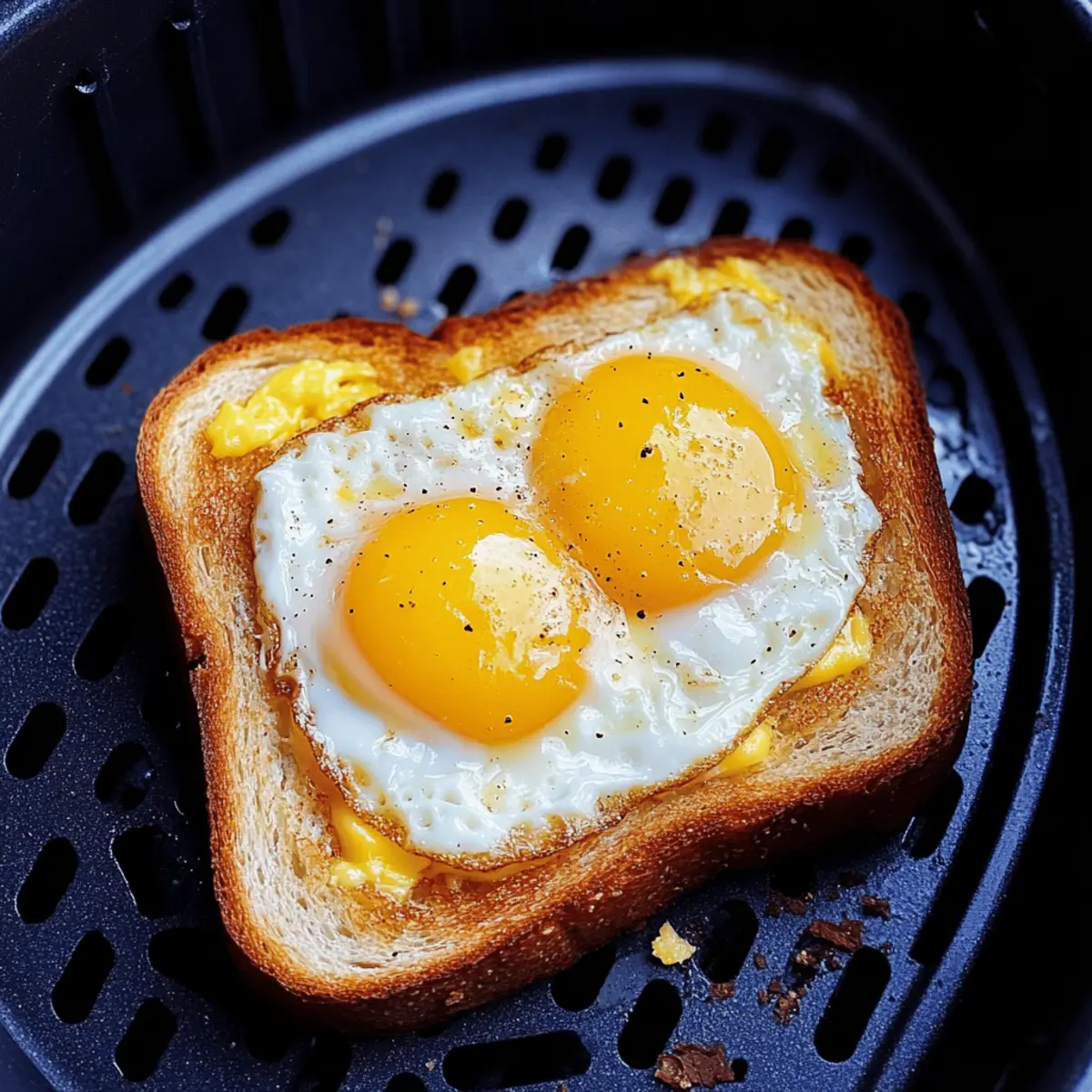 Air Fryer Egg and Cheese Toast