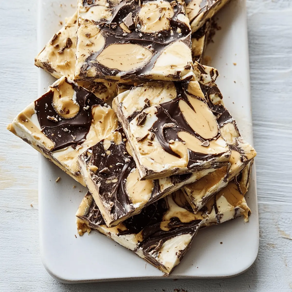 10 Minute Peanut Butter Chocolate Greek Yogurt Bark
