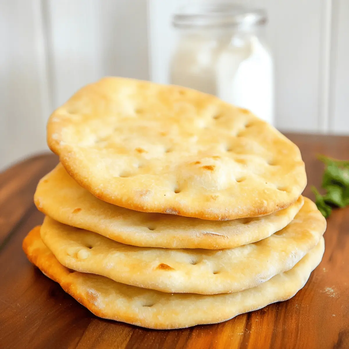 Air Fryer Garlic Flatbread