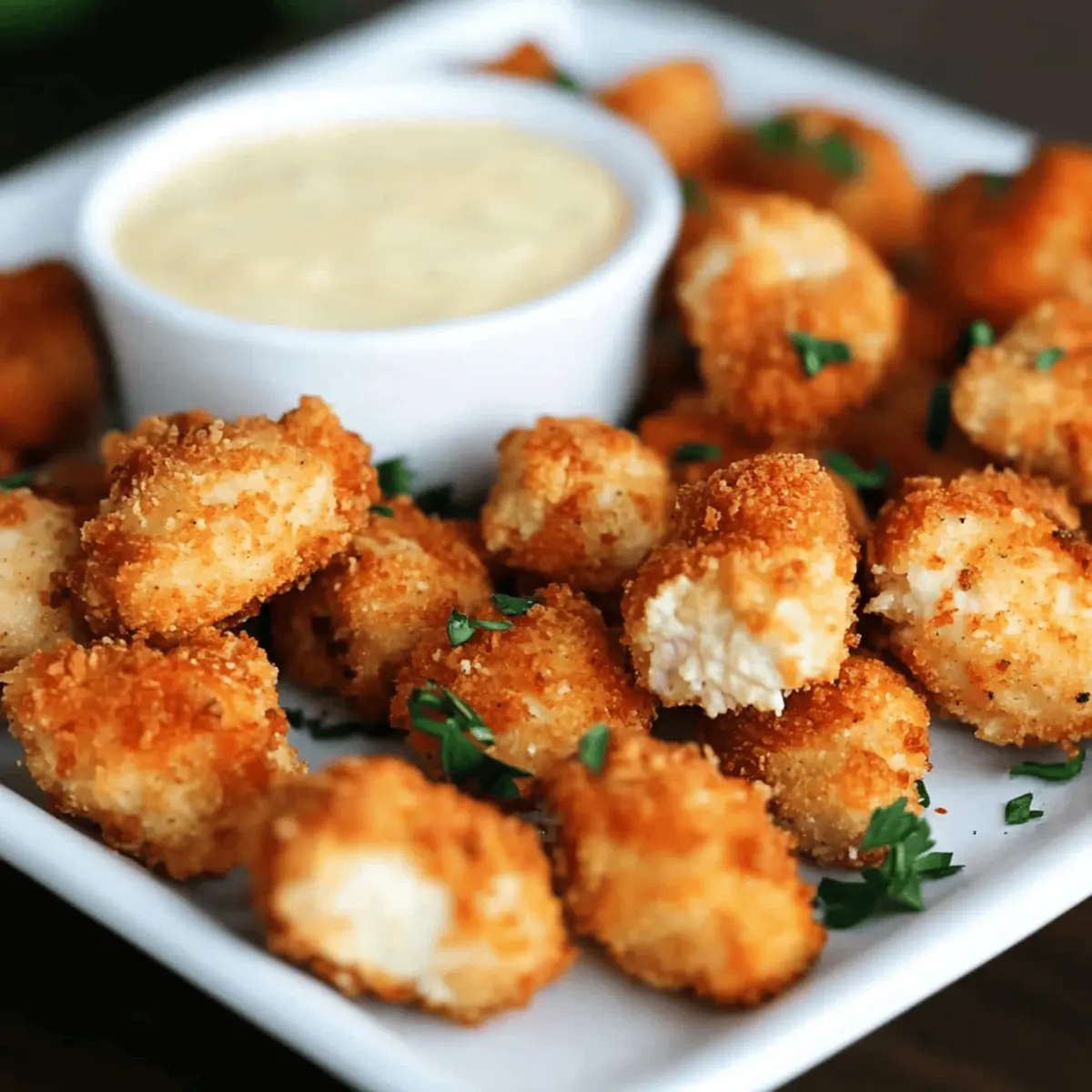 Air Fryer Ranch-Crusted Chicken Bites
