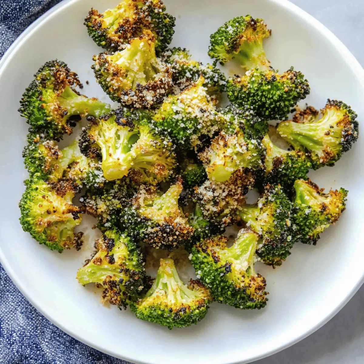 Garlic Parmesan Broccoli Bites in Air Fryer