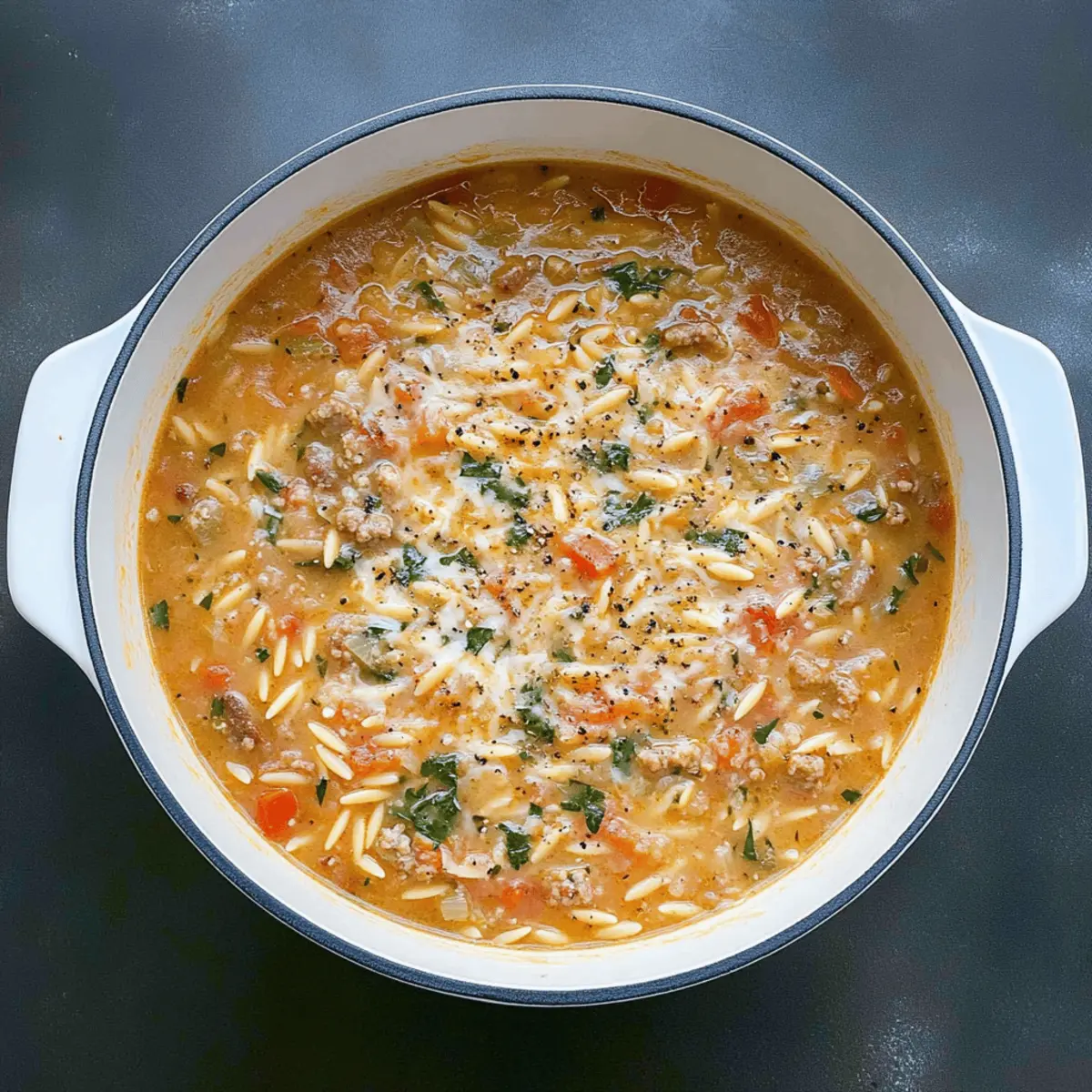 Marry Me Sausage Orzo Soup