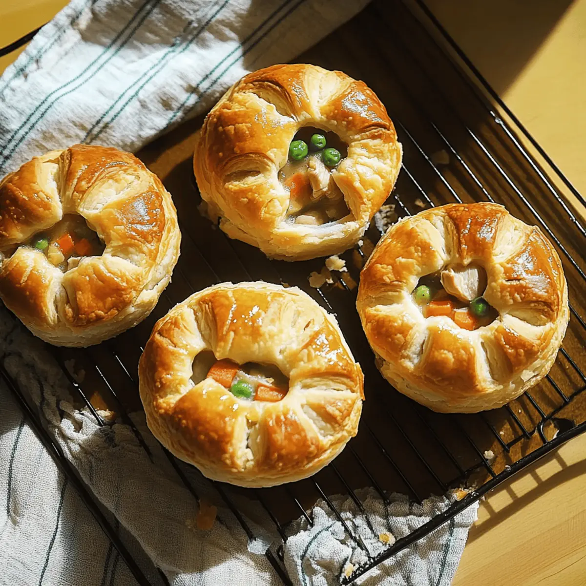 Mini chicken pot pies