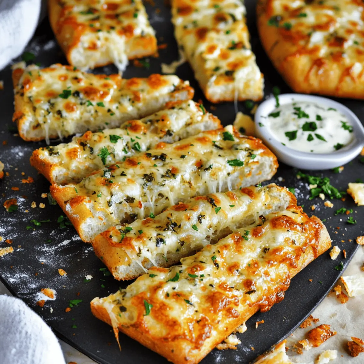 Easy Air Fryer Cheesy Garlic Bread Recipe