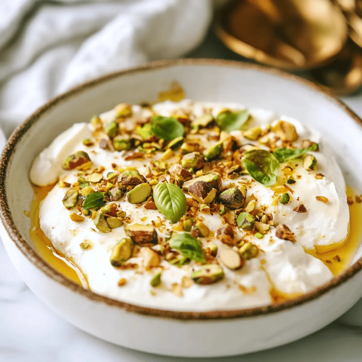 Ricotta Pistachio Honey Bites