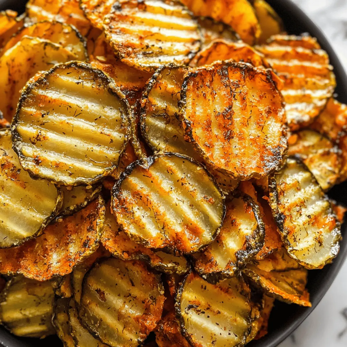 Air Fryer Spicy Dill Pickle Chips: Crispy & Flavorful