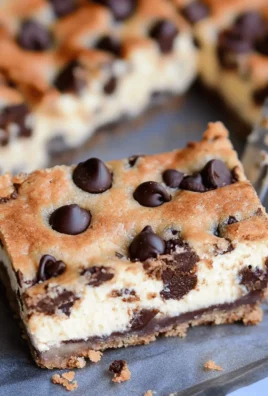 The Best Chocolate Chip Cheesecake Bars