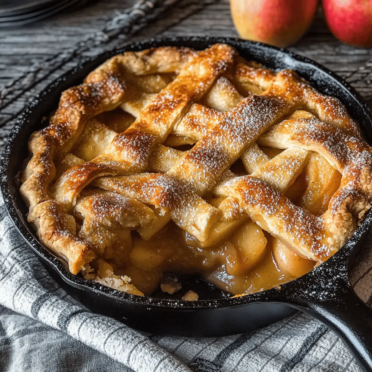 Cast Iron Skillet Apple Pie
