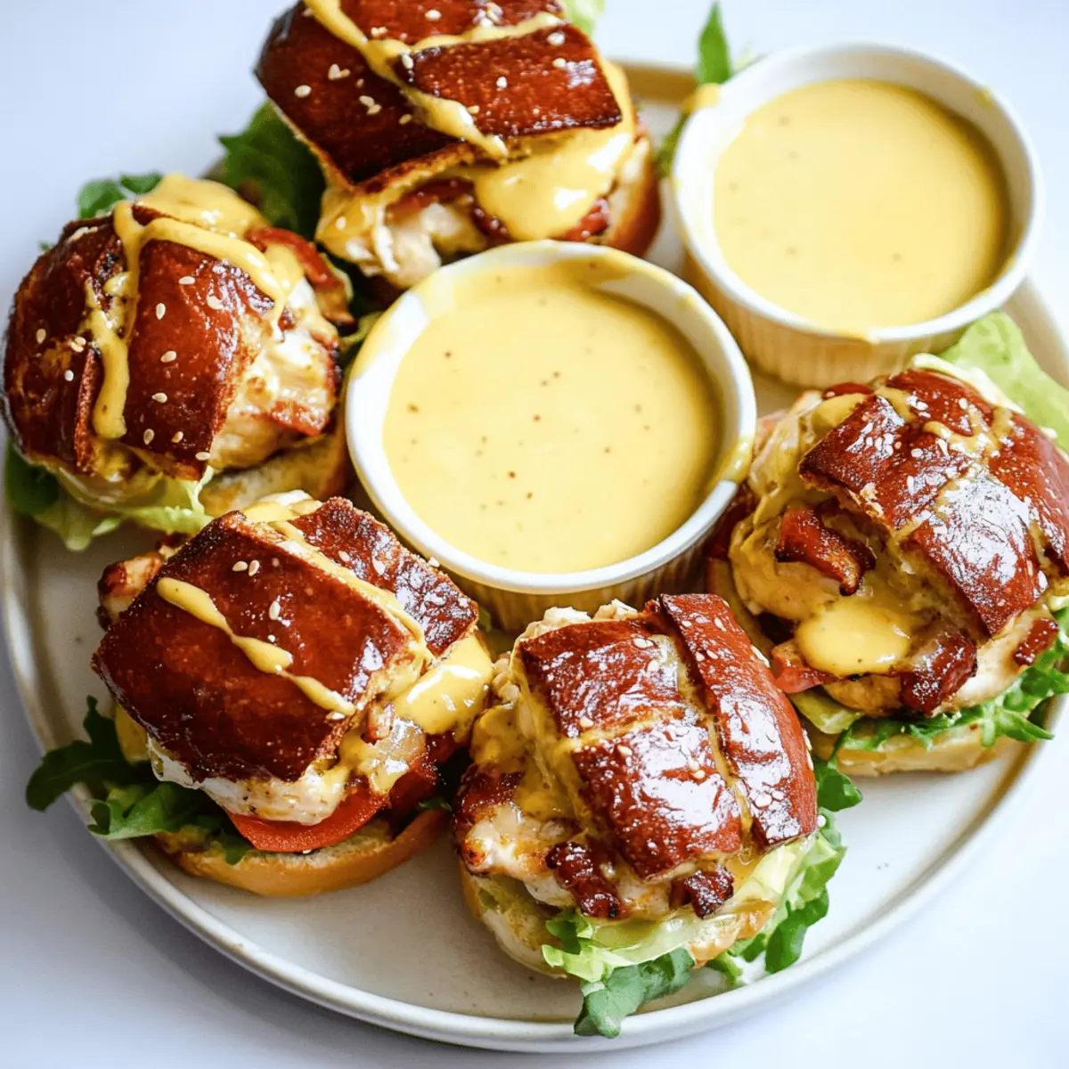 Honey Mustard BLT Chicken Sliders