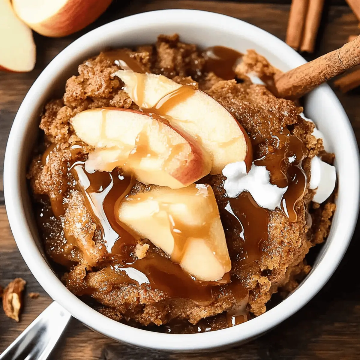 Crockpot Caramel Apple Dump Cake