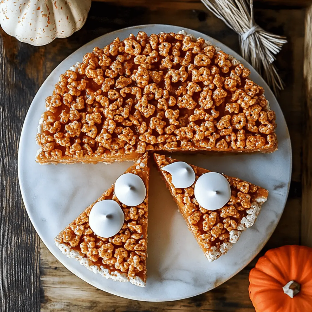 Pumpkin Pie Rice Krispies Treats