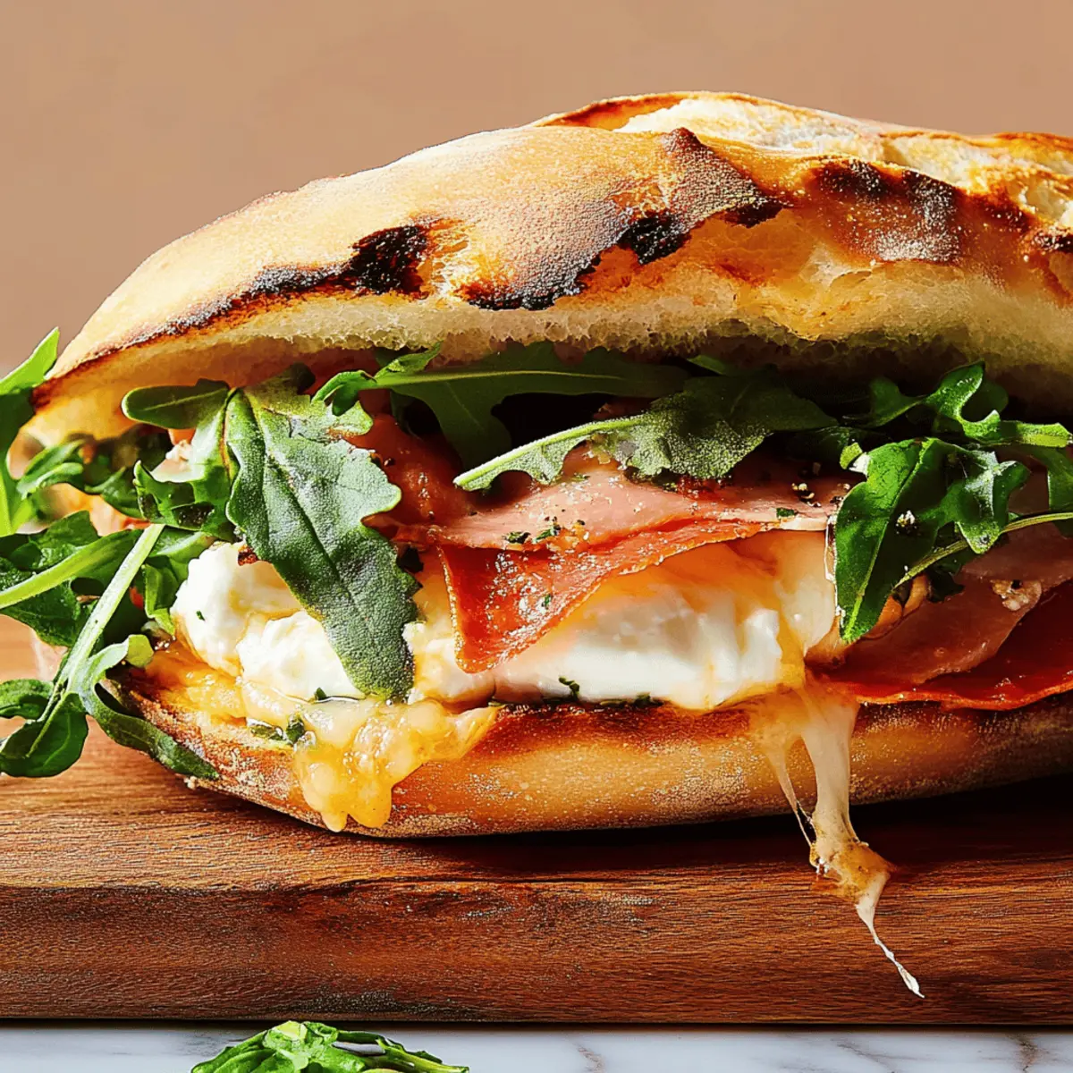 Burrata Pizza Sandwich