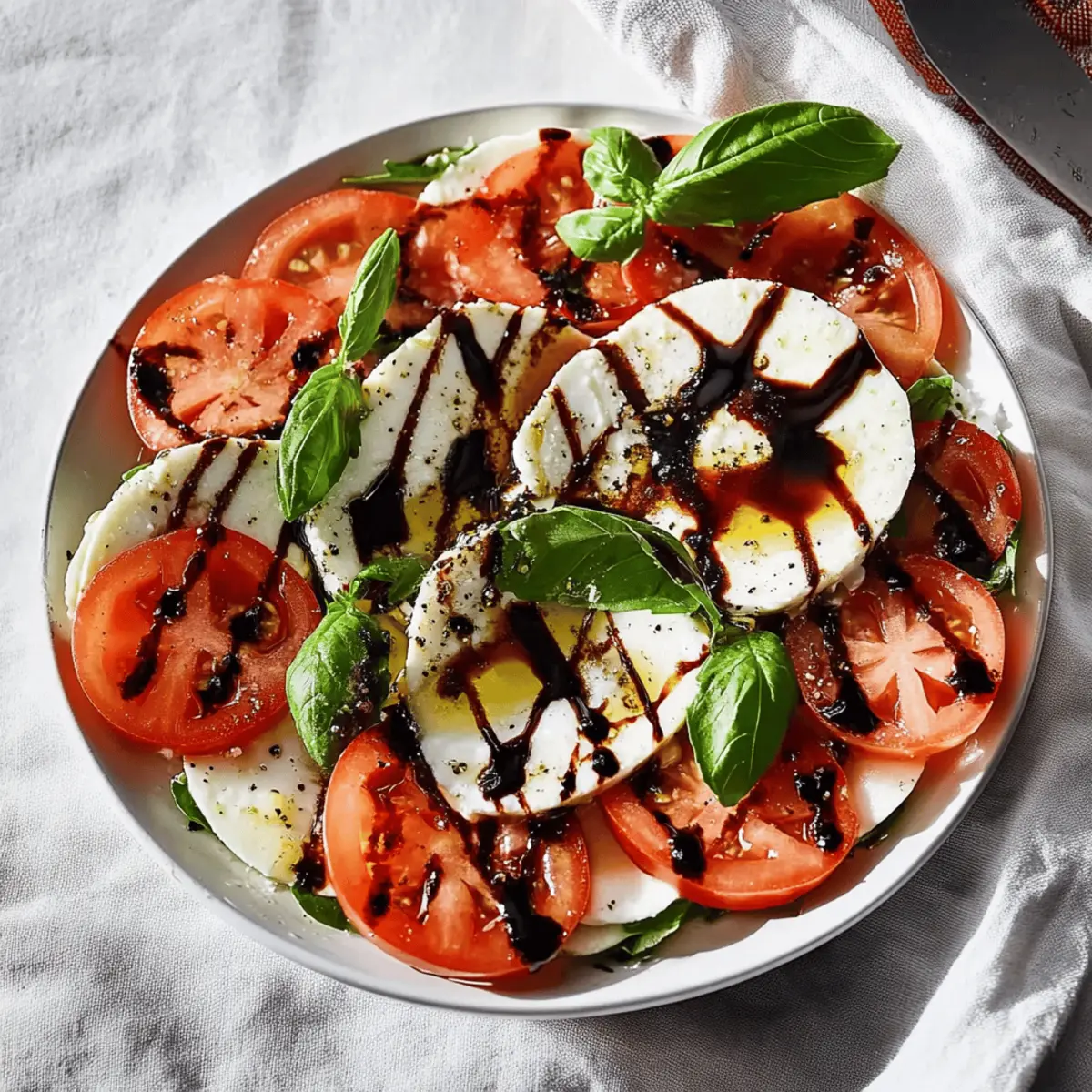 Caprese Salad with Balsamic Reduction