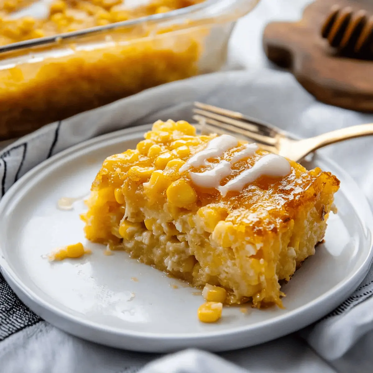 Honey-Glazed Corn Casserole
