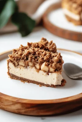 Vegan Apple Crumble Cheesecake