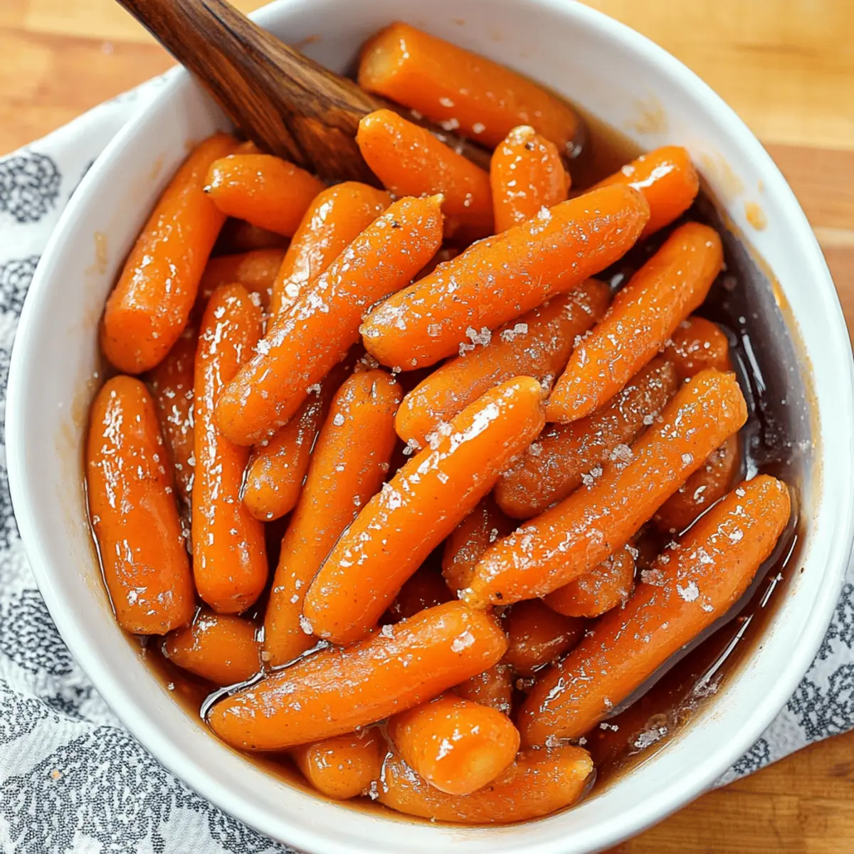 Slow Cooker Maple & Brown Sugar Glazed Carrots