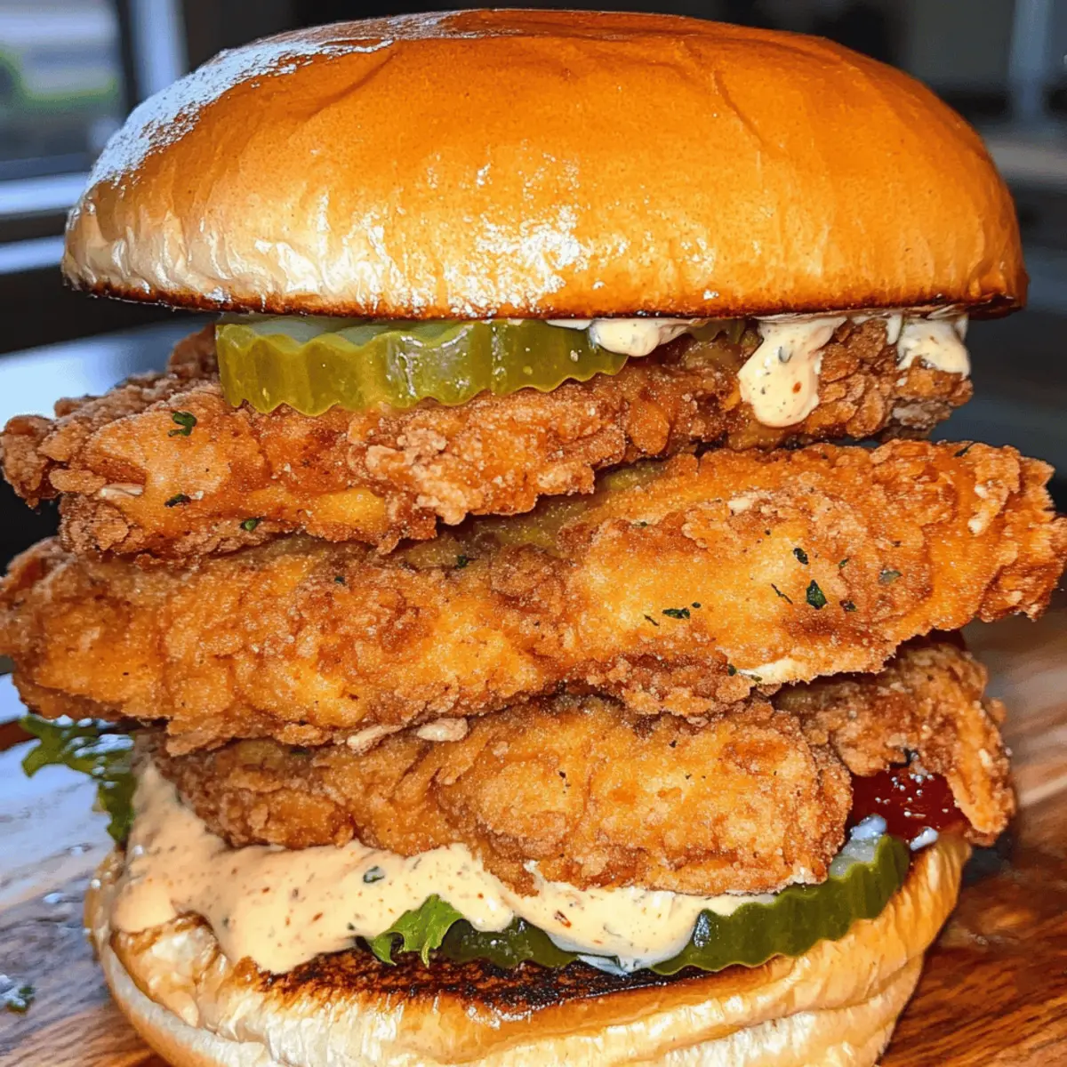Spicy Chicken Sandwich with Creamy Homemade Sauce