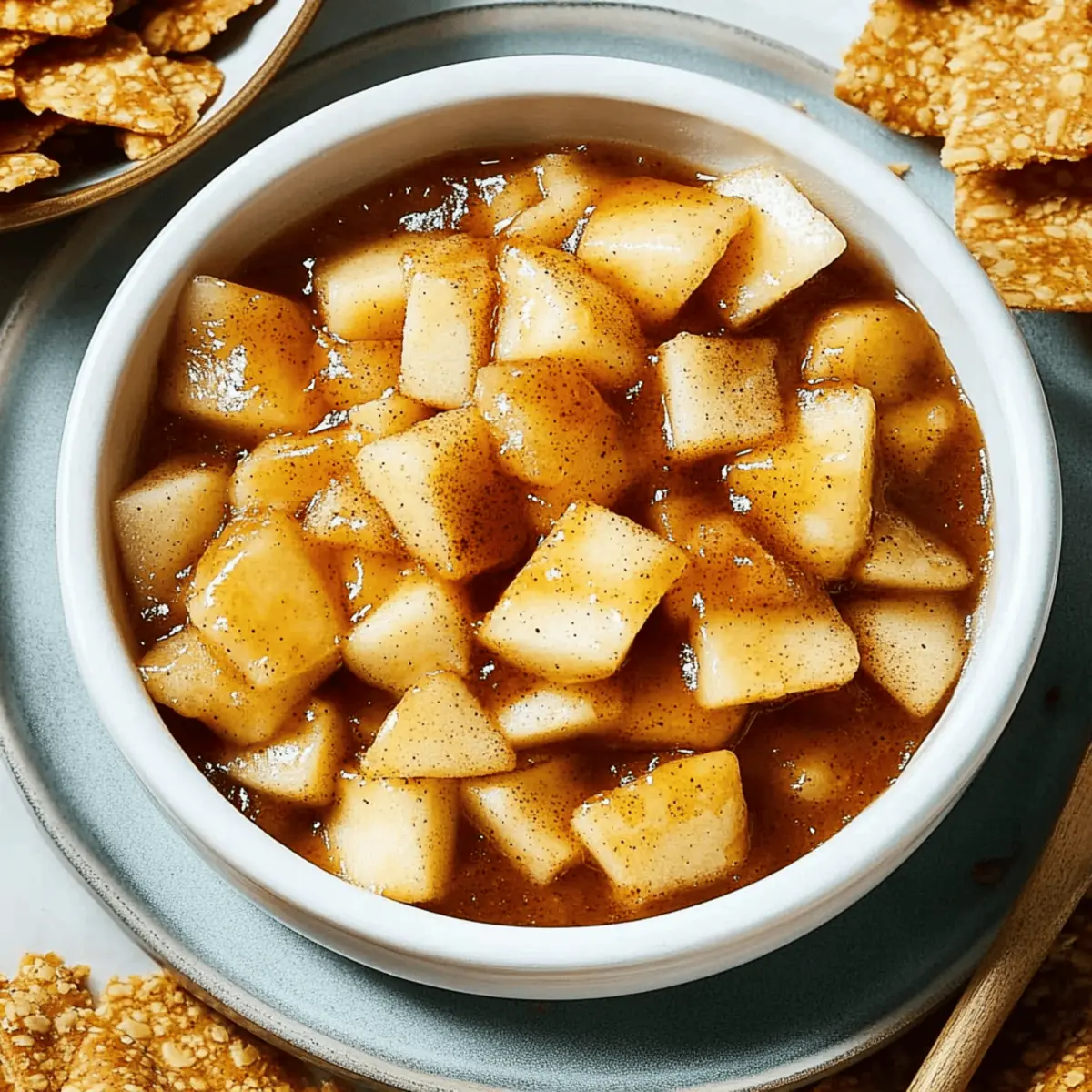 Apple Pie Dip with Cinnamon Sugar Chips