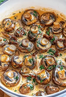 Garlic Mushrooms with Sun-Dried Tomatoes