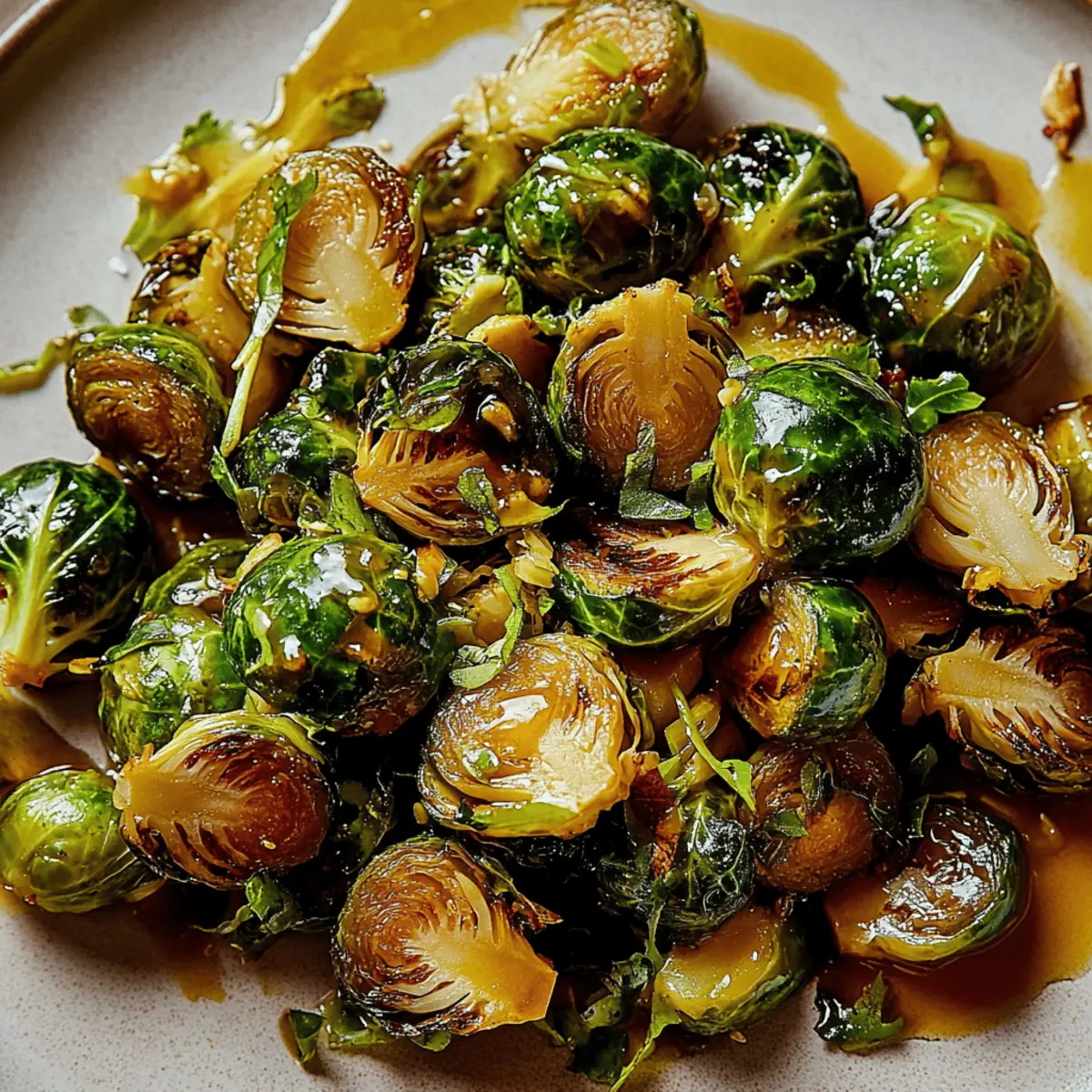 Brussels sprouts à l’ail ou au miel