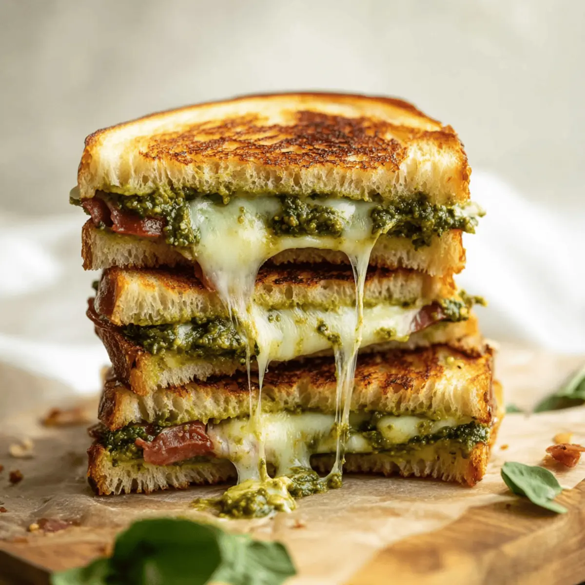 Best Pesto Grilled Cheese
