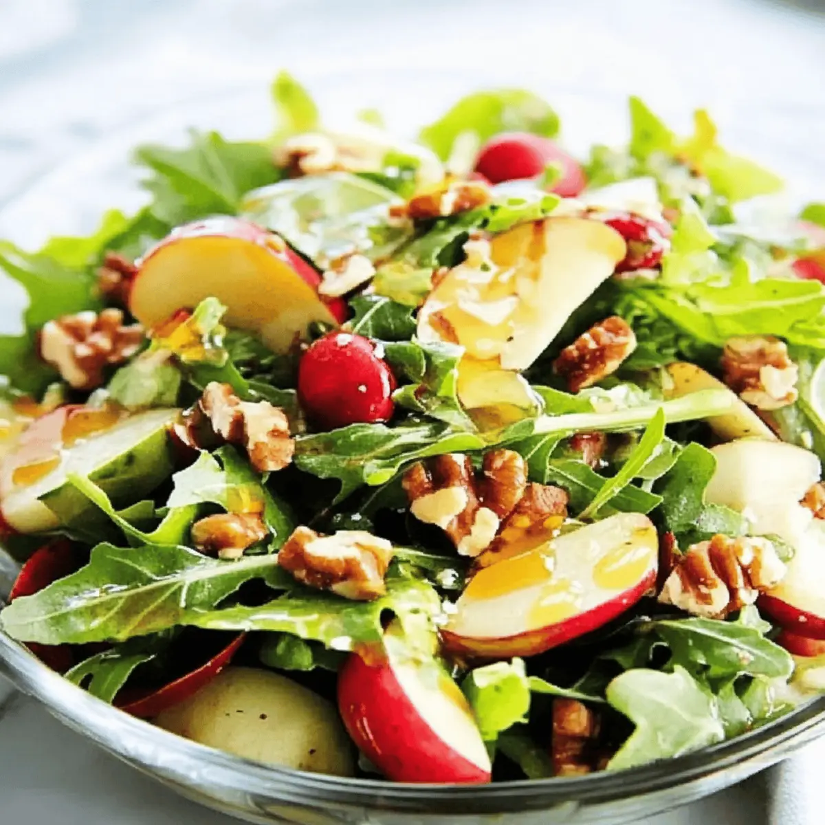 Winter Christmas Salad with Honey Mustard Dressing