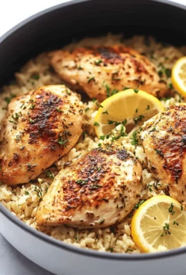 Slow Cooker Lemon Herb Chicken and Rice