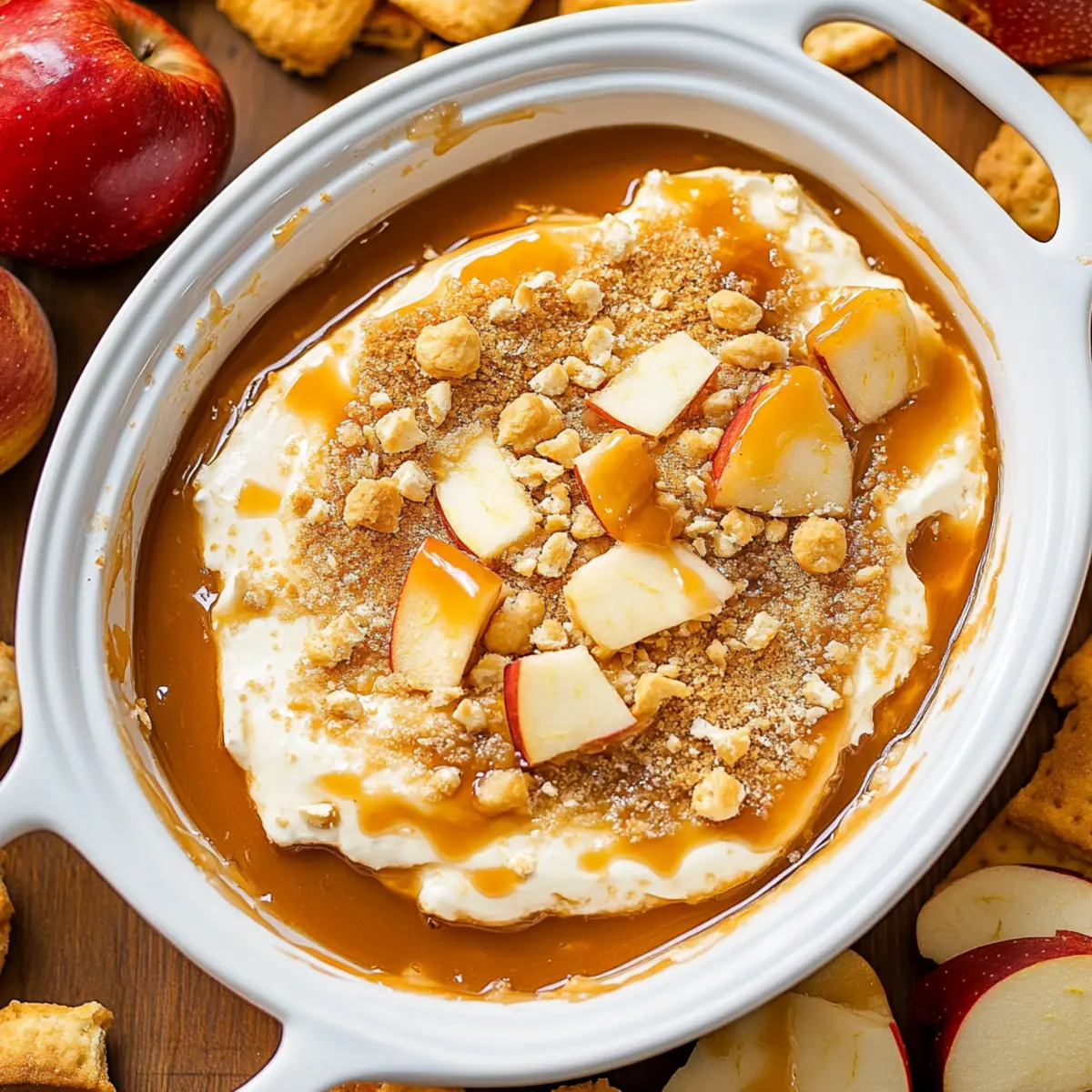 Easy Caramel Apple Cheesecake Dip Recipe