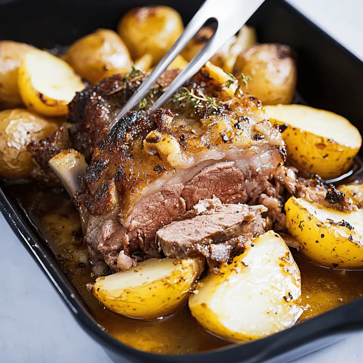 Greek Lemon Lamb With Potatoes Recipe