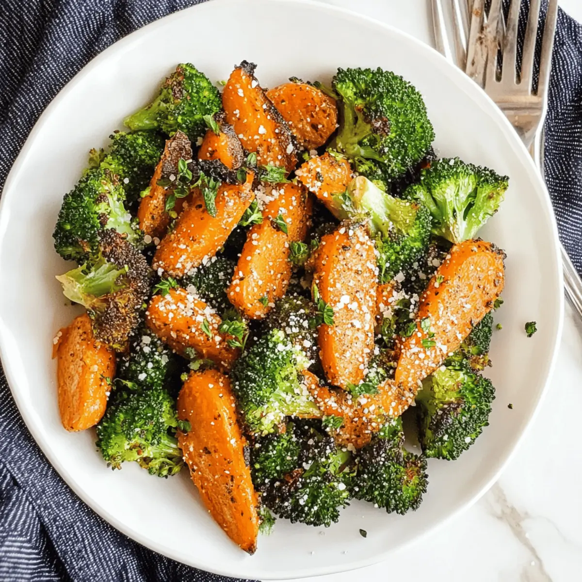 Roasted Broccoli and Carrots