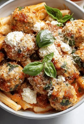 Baked Chicken Ricotta Meatballs