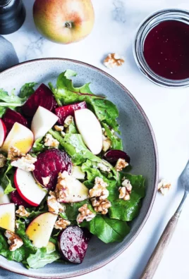 Beet and Apple Salad with Apple Cider Vinaigrette