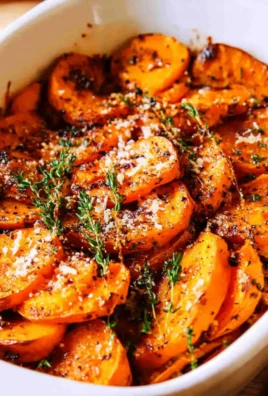 Roasted Sweet Potato with Garlic and Parmesan