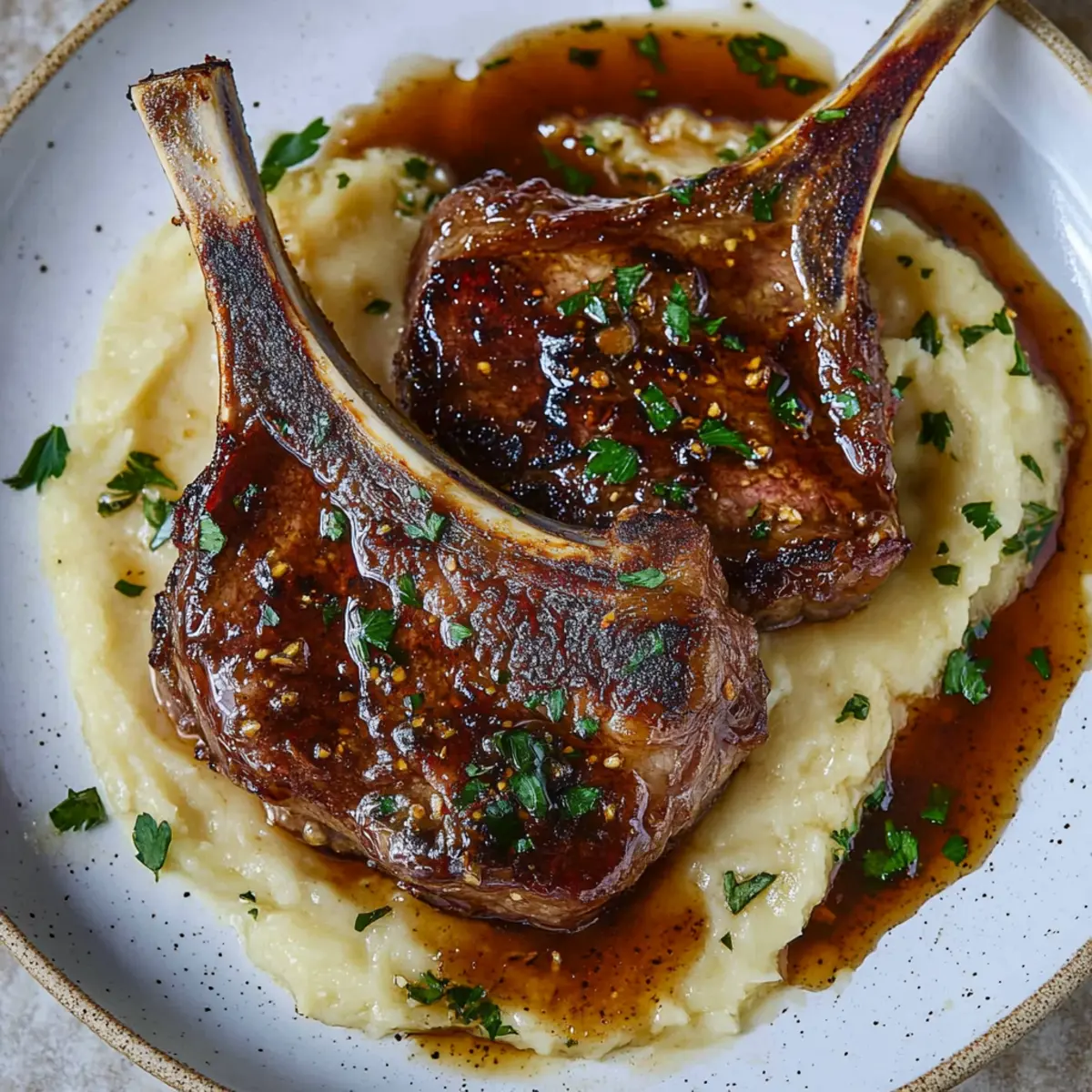 Honey Garlic Glazed Lamb Chops
