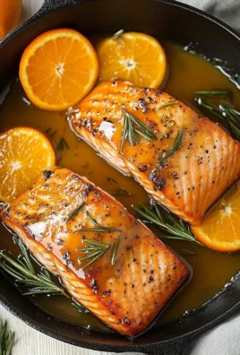 Orange-Rosemary Glazed Salmon