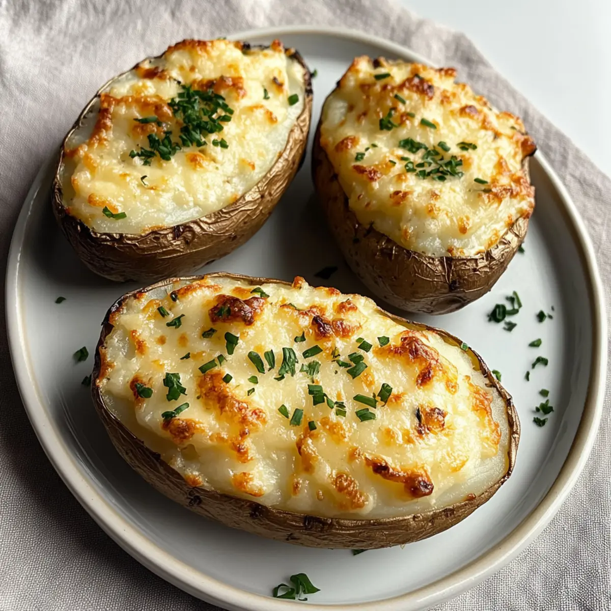 Boursin Cheese Twice Baked Potatoes