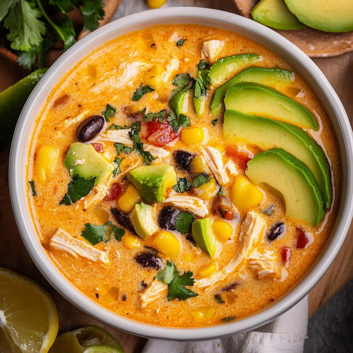 Creamy Chicken Enchiladda Soup