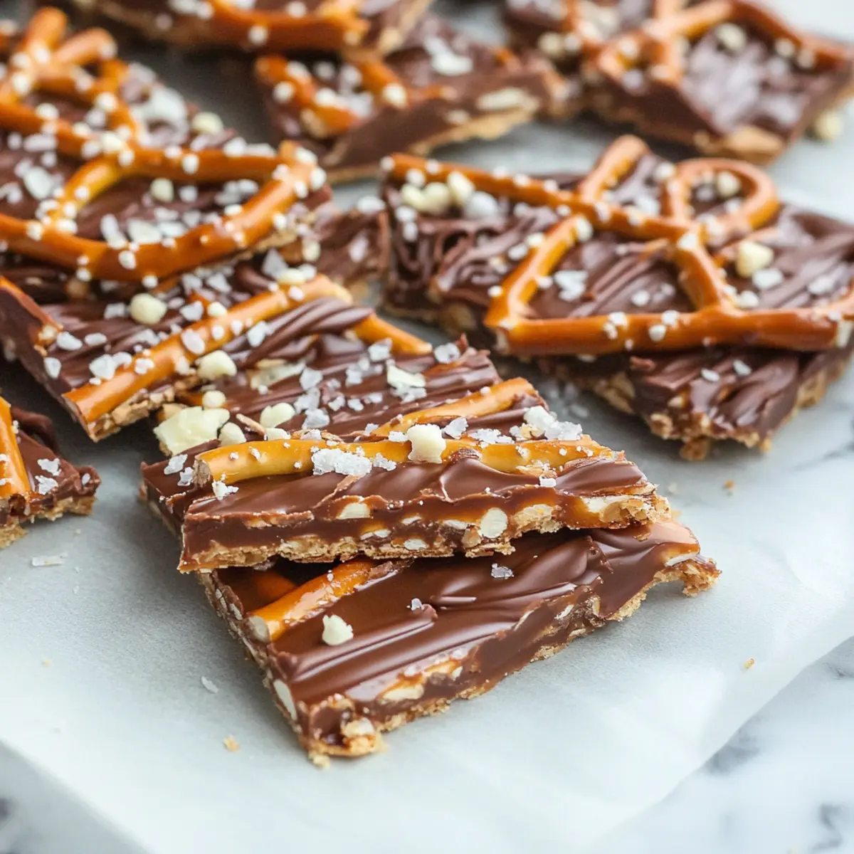 The Best Salted Caramel Pretzel Bark