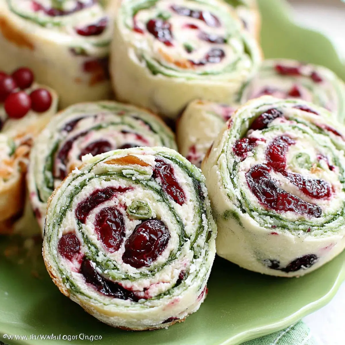 Christmas Cranberry Roll Ups