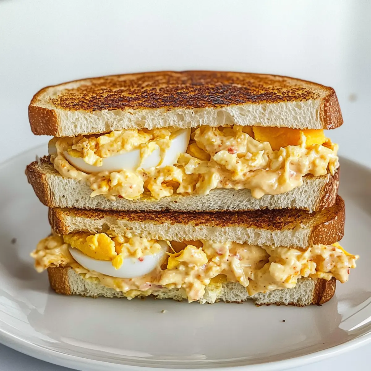 Fried Egg Salad Recipe with Spicy Mayo