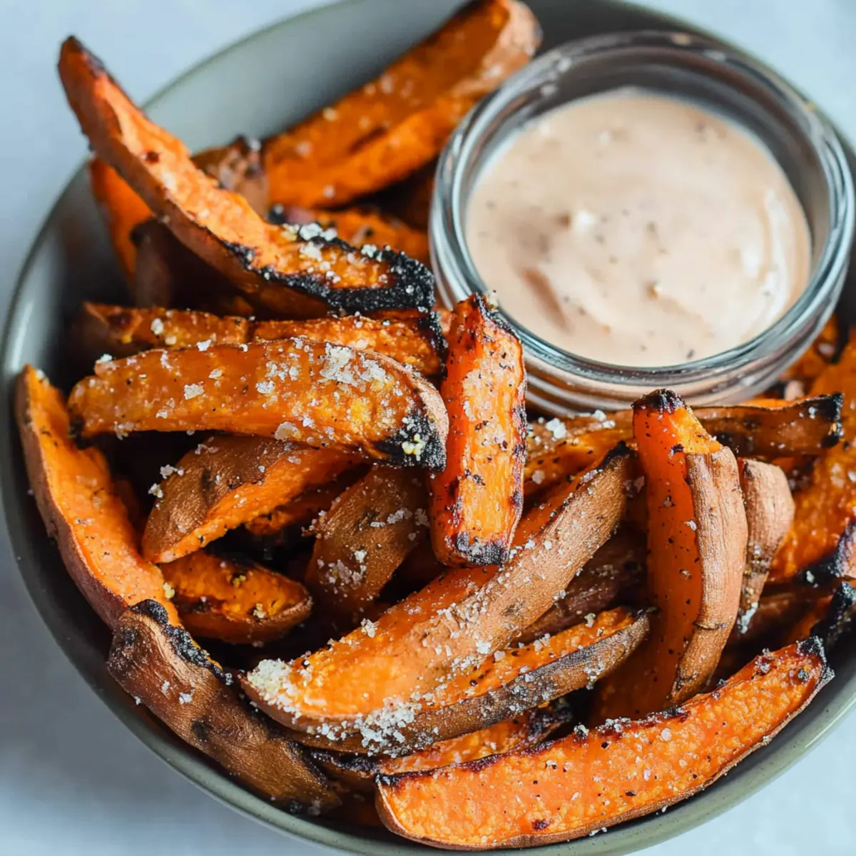 Garlic Parmesan Sweet Potato Wedges