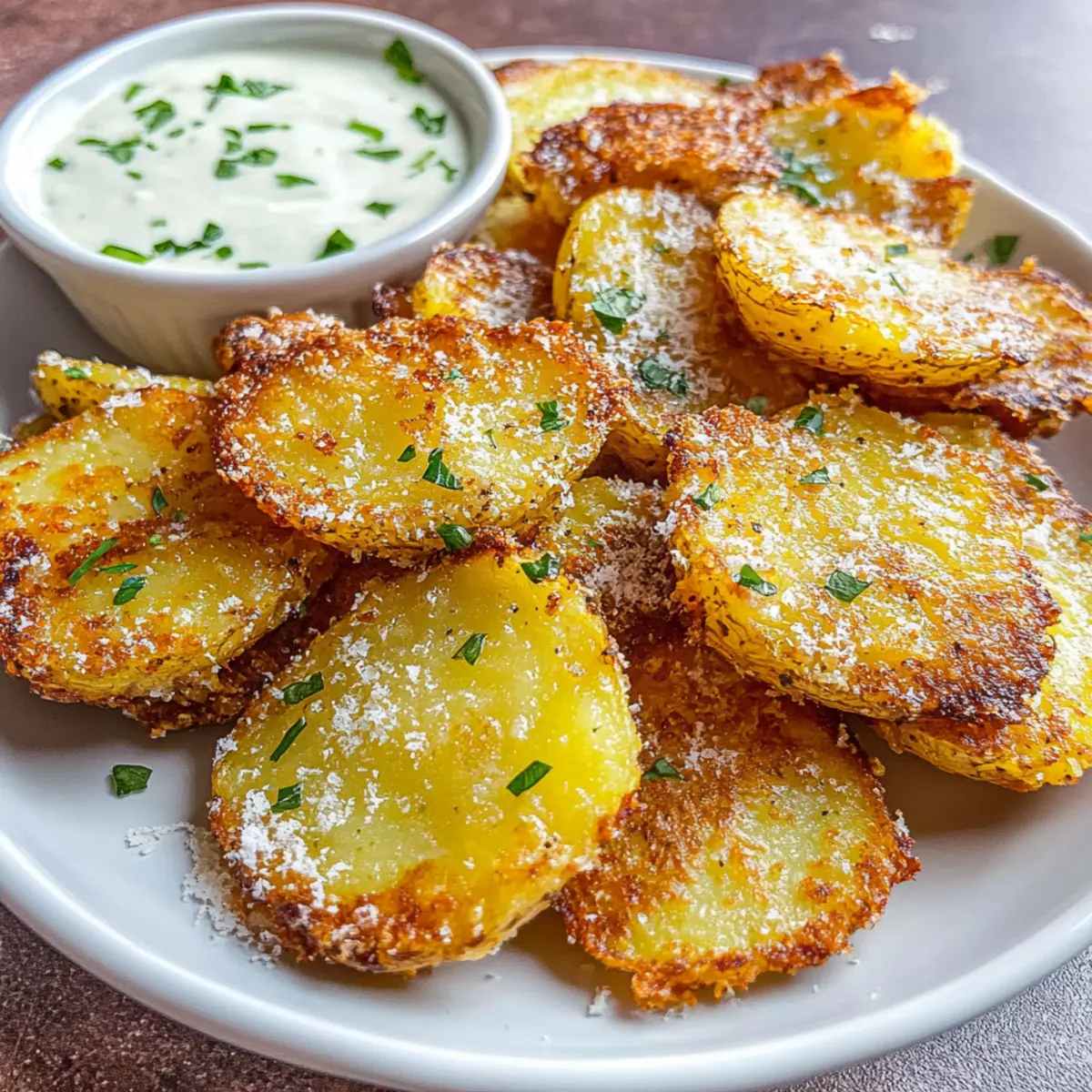 Crispy Parmesan Smashed Potatoes