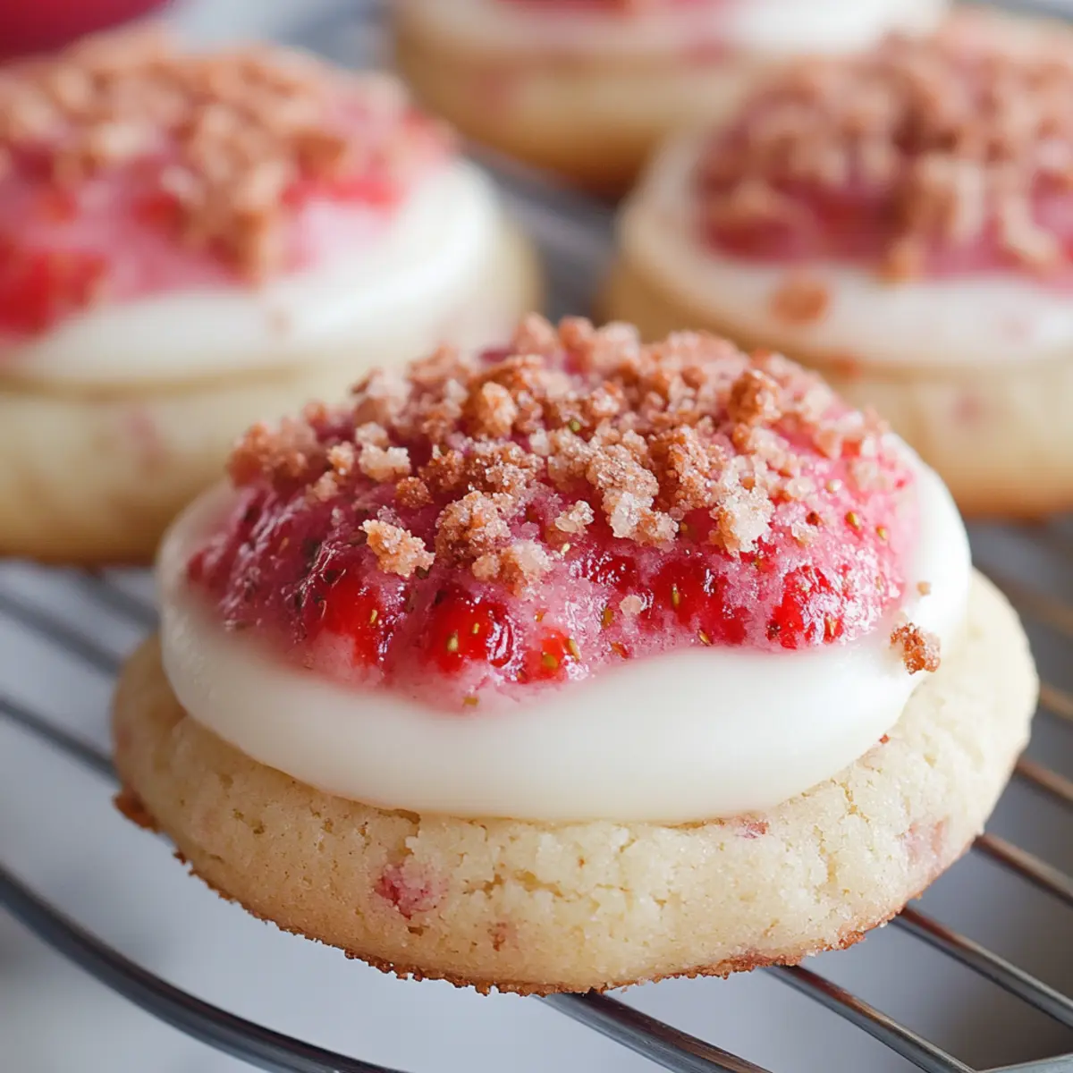 Strawberry Crunch Cookies
