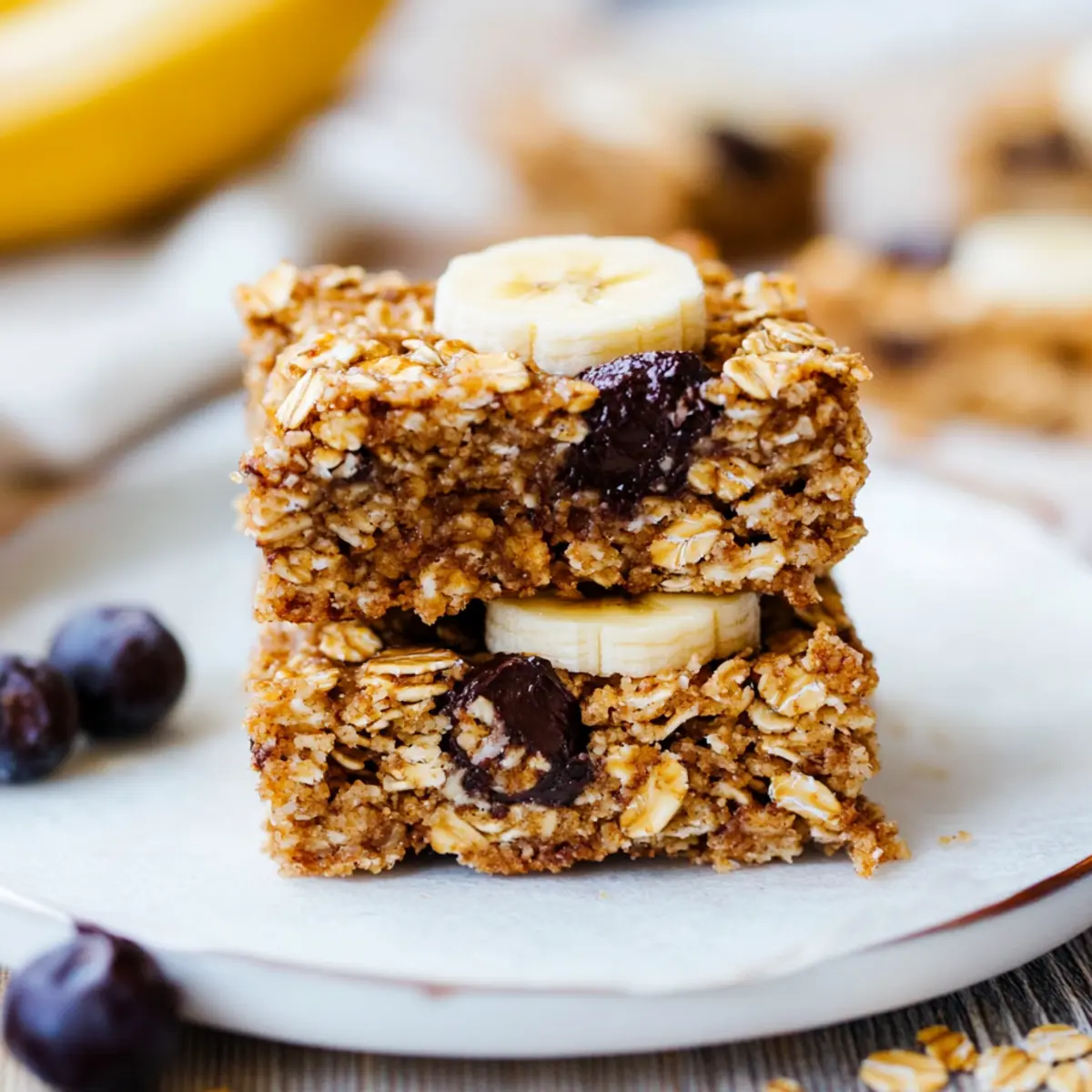 Banana Oatmeal Bars