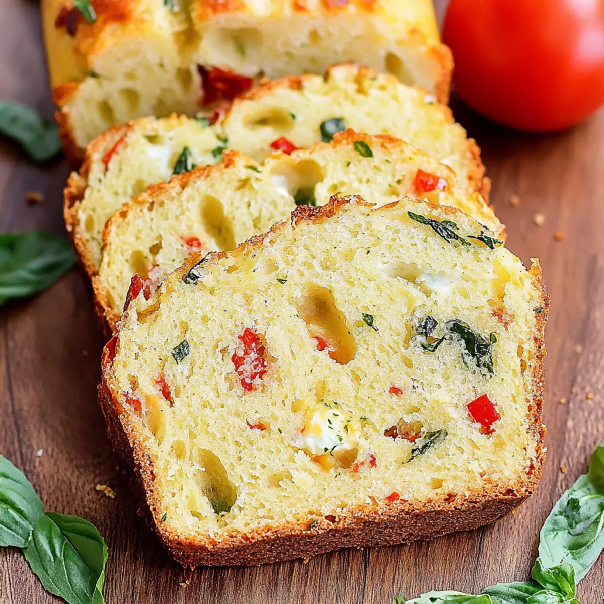 Caprese Quick Bread