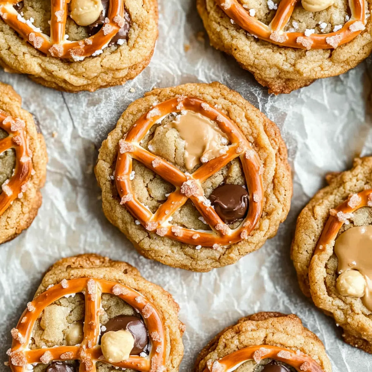 Peanut Butter Pretzel Cookies
