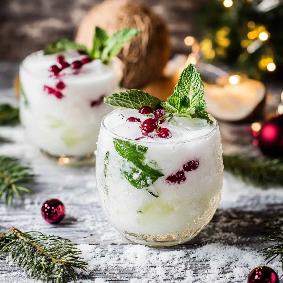 Christmas Coconut Mojito